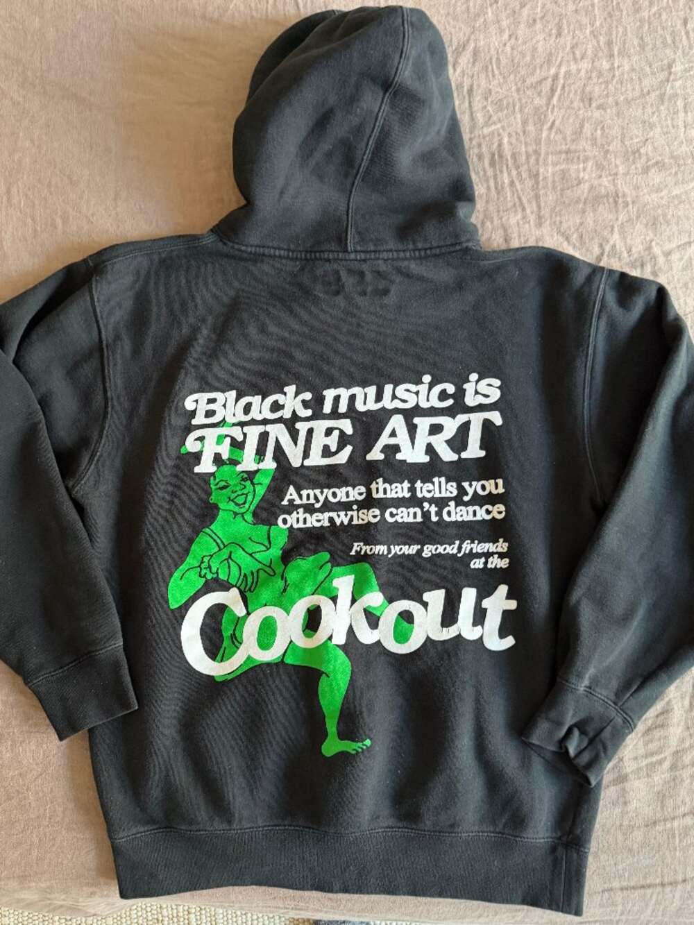 Joe FreshGoods Hoodie - Black Music is Fine Art! (Men's Medium)